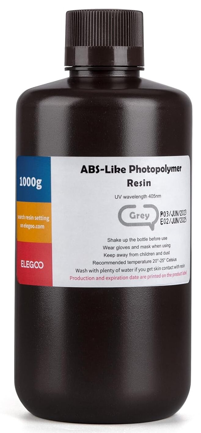 ELEGOO ABS-like Photopolymer Resin V2.0 Grey – ELEGOO Official